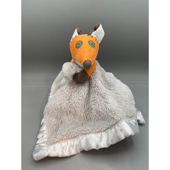 The Little Prince FOX Baby Security Blanket Target Antoine Saint Fox Gray Stars - Picture 1 of 4